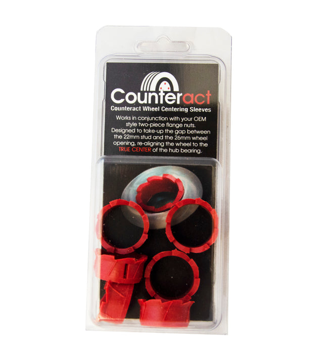 Counteract WCS-B 22mm Counteract Polymide Wheel Centering Sleeves - Commercial Truck/Bus - 6 Pack