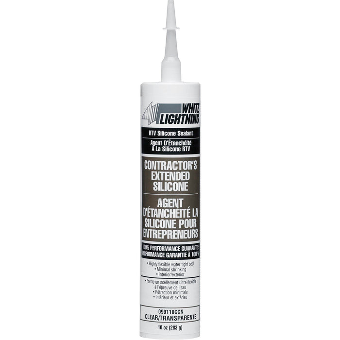 Sherwin Williams (435) WL99110CN White Lightning Contractors Silicone Sealant, Clear, 295 mL