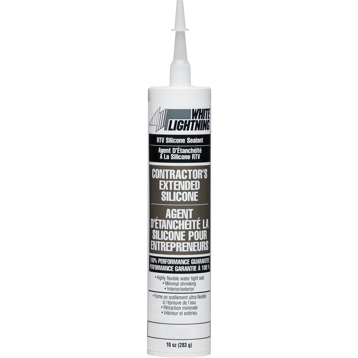 Sherwin Williams (435) WL99120CN White Lightning Contractors Silicone Sealant, White, 295 mL