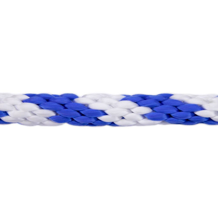 Tuff Rope (344) WLDR-12-45 1/2" x 150' Smooth Braid Derby Rope White Blue (12mm x 45m)