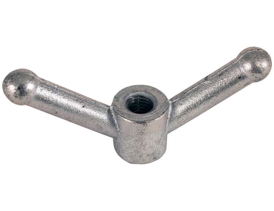 Buyers Products (577) WN5811Z Zinc Plated Wing Nut Clamp Handle with 5/8-11 Full Thread - 5.5 x 2.38 Inch Tall