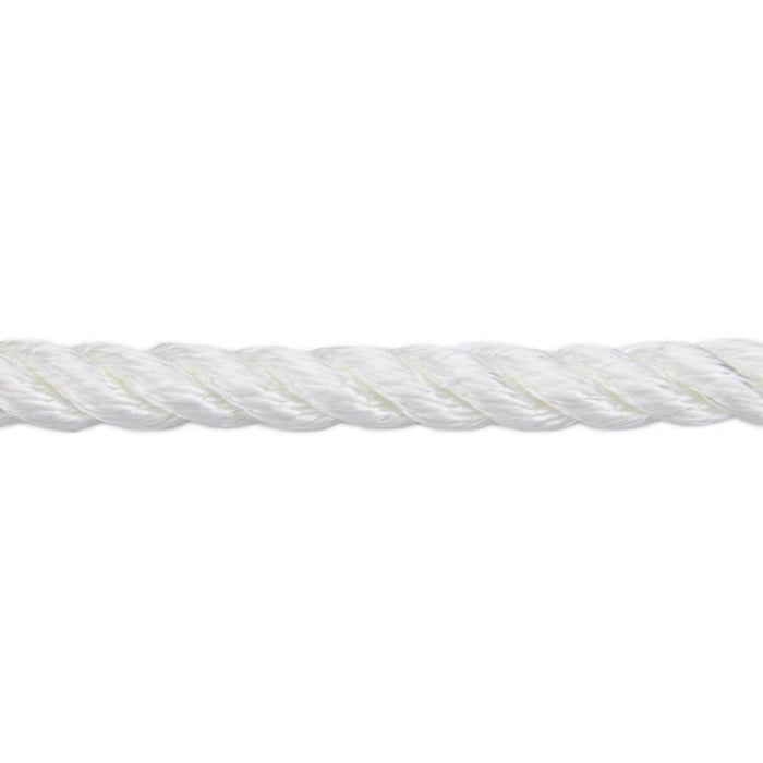 Tuff Rope (344) WNT-12-60 1/2" x 200' Twisted Nylon Rope White (12mm x 60m)