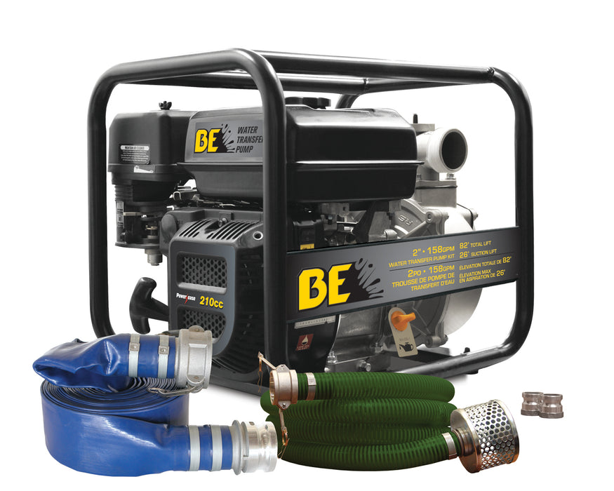 BE Pressure WPK-2065CM 2" High-Pressure Water Transfer Pump with Powerease 225 Engine Kit