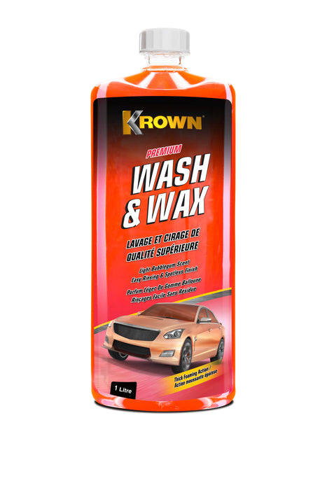 Krown 1557 KROWN WASH N WAX Rich Foaming Vehicle Wash - 946ML