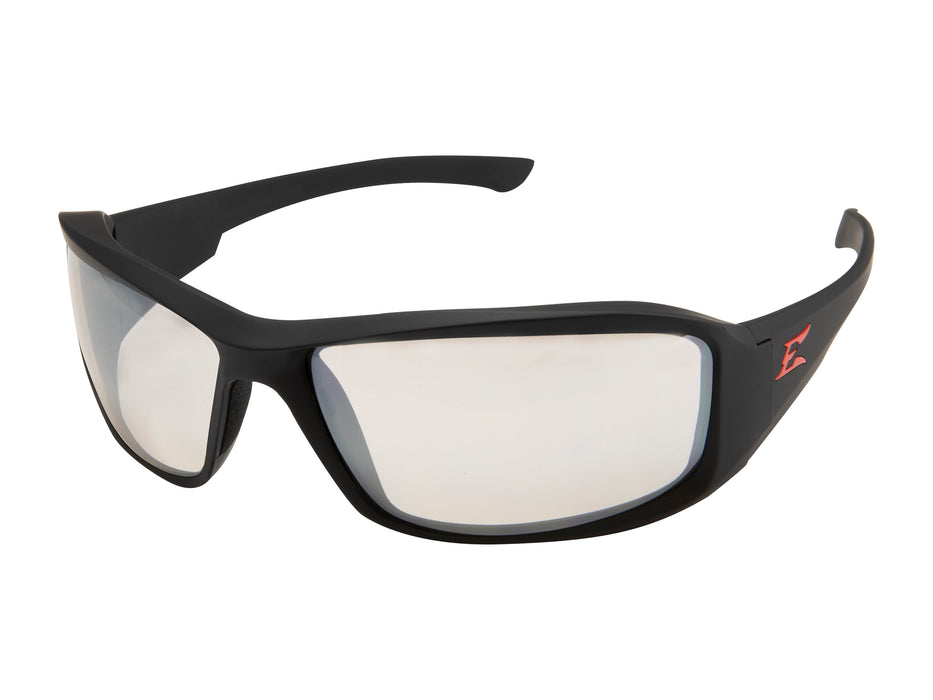 Edge Eyewear (137) XB431AR Brazeau Torq - Matte Black Red E Logo / Clear Anti-Reflective Lens