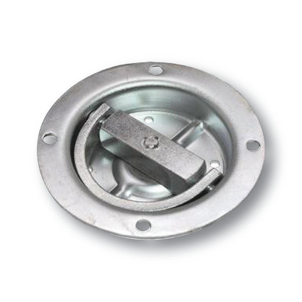 Ancra (880) XH8034-8PB Flip Ring - HD Round Pan Recessed/Rotating 5,000 B/S