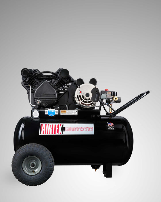 2HP 20 Gallons Horizontal Electric Portable Air Compressor