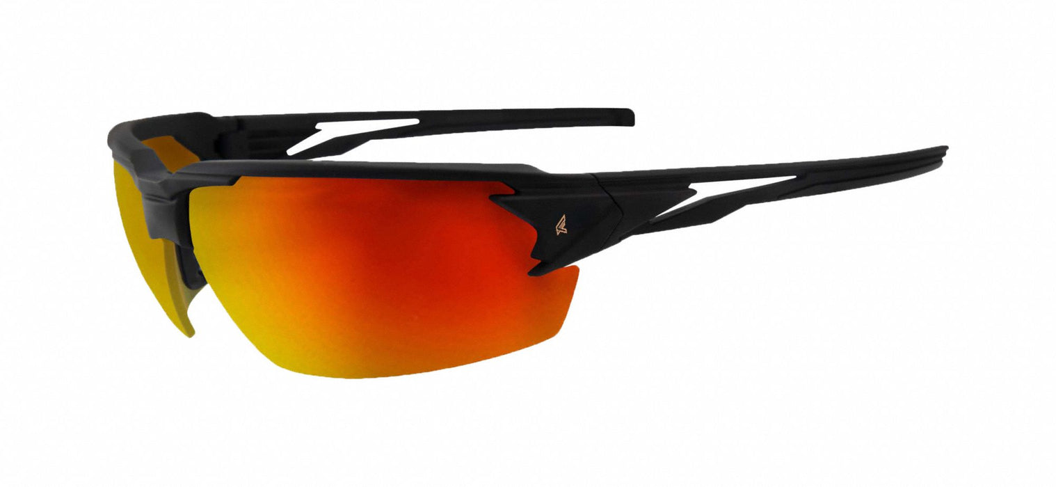 Edge Eyewear (137) XPAP419 PUMORI - MATTE BLACK FRAME / AQUA PRECISION RED MIRROR LENSES
