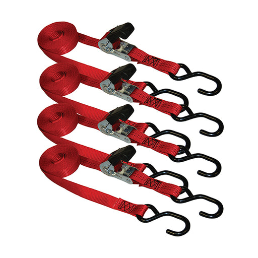 Ancra XR015-4P 15'x1" General Purpose Ratchet Strap -4pk