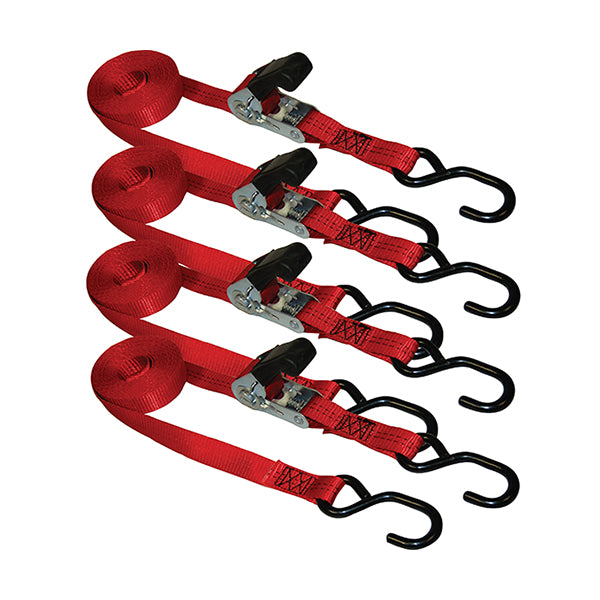 Ancra XR015-4P 15'x1" General Purpose Ratchet Strap -4pk