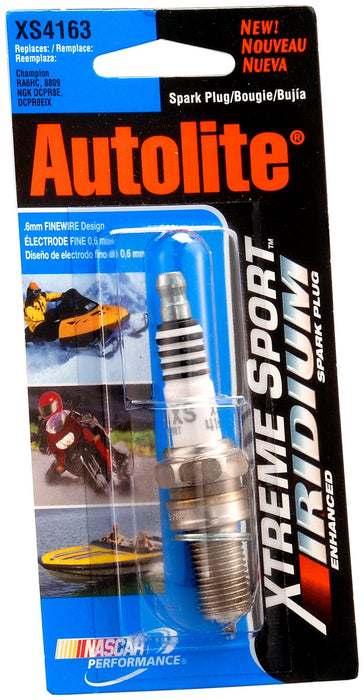 Autolite (320) XS4163DP Autolite XS4163DP Xtreme Sport Iridium Powersports Spark Plug - Display Pack