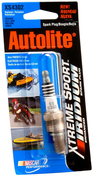 Autolite (320) XS4302DP Autolite XS4302DP Xtreme Sport Iridium Powersports Spark Plug - Display Pack