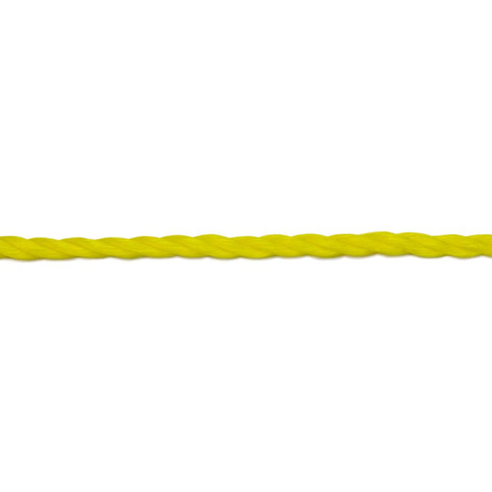 Tuff Rope YPT-4-650 3/16" x 2130' Twisted Polypro Rope Yellow (4.5mm x 650m)