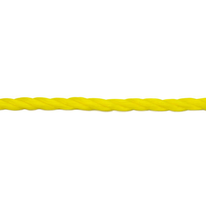 Tuff Rope (344) YPT-6-400 1/4" x 1310' Twisted Polypro Rope Yellow (6mm x 400m)