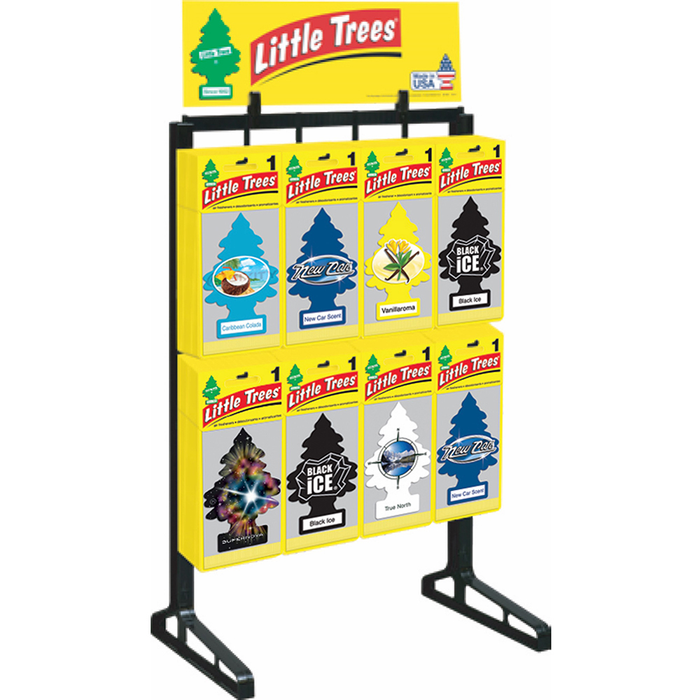 Car-Freshner (286) Z1D-10000-DK LITTLE TREES 1-PACK REFILLABLE PLASTIC RACK