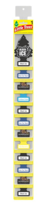 Car-Freshner (286) Z1K-10000-GL LITTLE TREES Assorted 1-Pack Clip Strip (24 per strip)