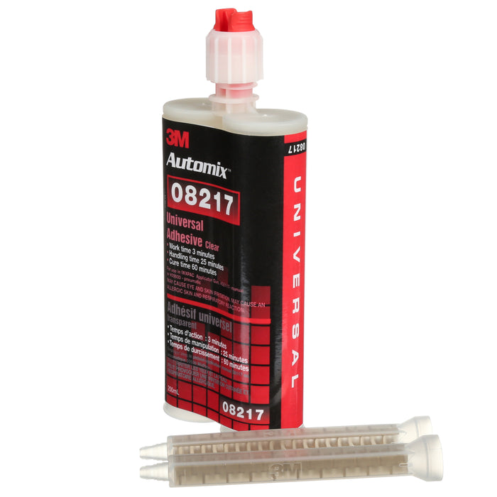 3M 08217 3M™ Automix® Universal Adhesive, 08217, clear, 6.8 fl. oz. (200 ml), Colour: Transparent, 3M Stock No. 7000120472