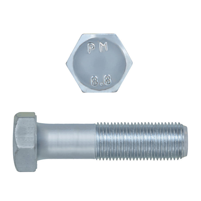 H. Paulin (680) 024-174 Paulin M10-1 x 40mm Metric Hex Head Cap Screws CL 8.8 Extra Fine Zinc DIN961 FT 3 Pcs