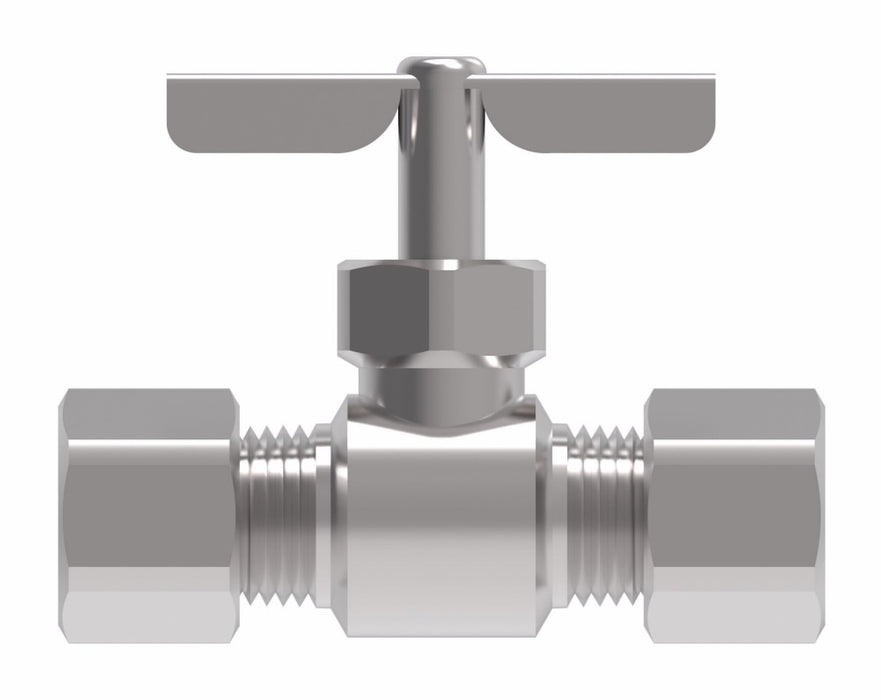 WHD A6765 NEEDLE VALVE 1/4 TUBE COMP DOUBLE