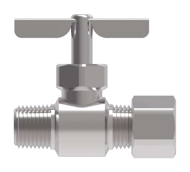 WHD A6760 NEEDLE VALVE 3/8 TUBE COMP X 1/4 NPT