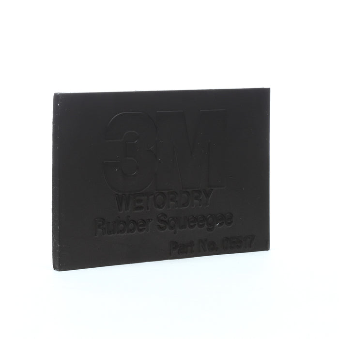 3M 05517 3M™ Wetordry™ Rubber Squeegee, 05517, 2 3/4 in x 4 1/4 in (7 cm x 10.8 cm), Colour: Black, 3M Stock No. 7000028348