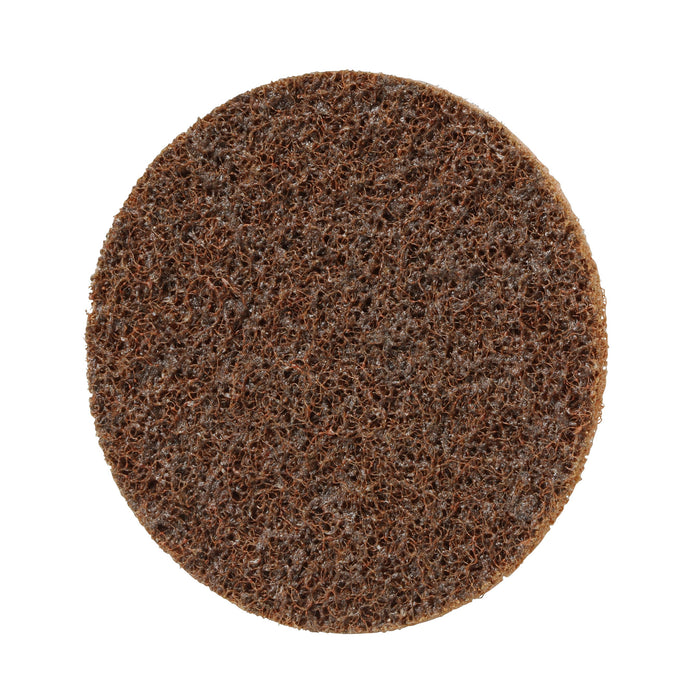 3M (815) 07482 Scotch-Brite™ Roloc™ Surface Conditioning Disc, A CRS, 4 in x NH (10.16 cm x NH), Colour: Brown, 3M Stock No. 7000120800
