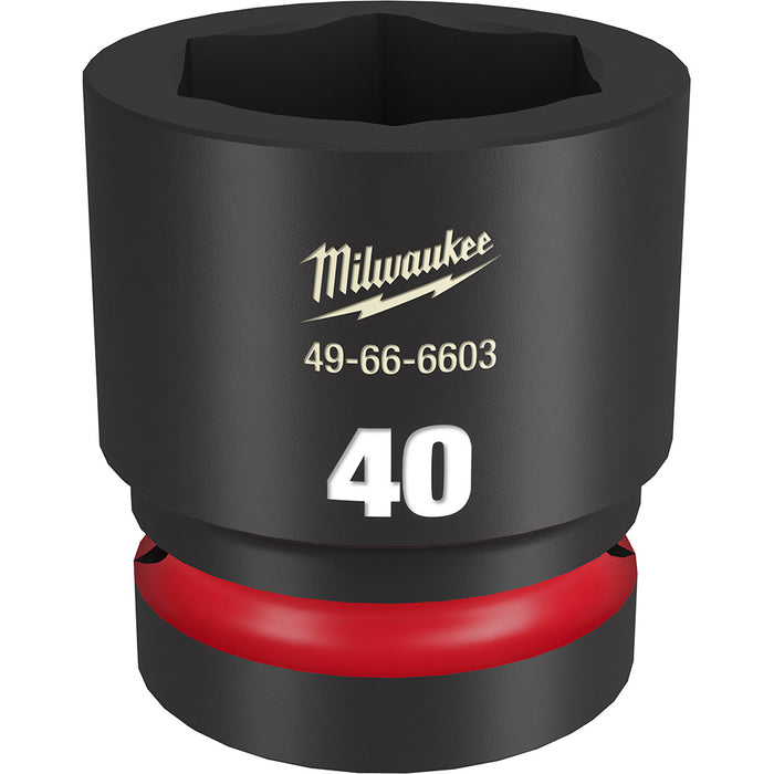 Milwaukee 49-66-6603 SHOCKWAVE Impact Duty™ 1"Drive 40MM Standard 6 Point Socket