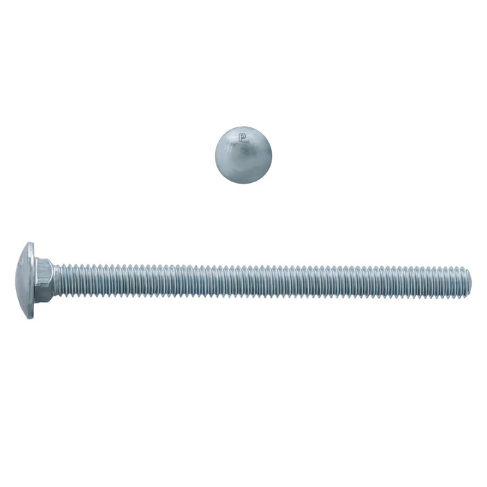 H. Paulin (680) B129-459 Paulin 5/16"-18 x 4" Carriage Bolts Zinc Grade 2 UNC FT 275 Pcs