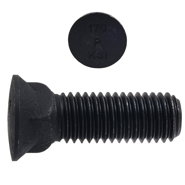 H. Paulin B1323-852 Paulin 5/8"-11 x 2" Domed Head Scraper Bolts Steel Black UNC FT 175 pcs