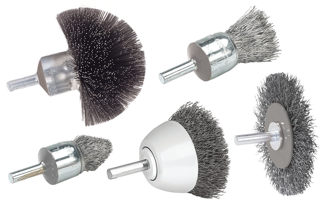 Walter (365) 09C078 ALLSTEEL 3/4" CON. CRIMP BRUSH STAINLESS STEEL