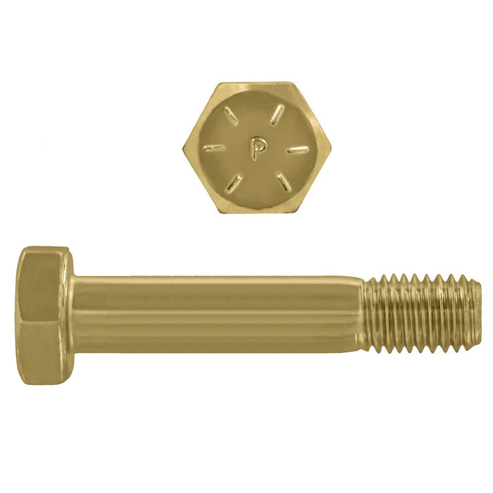 H. Paulin (680) 079-462 Paulin 5/16"-18 x 5-1/2" Hex Head Cap Screws Grade 8 UNC Zinc-Yellow PT 100 Pcs
