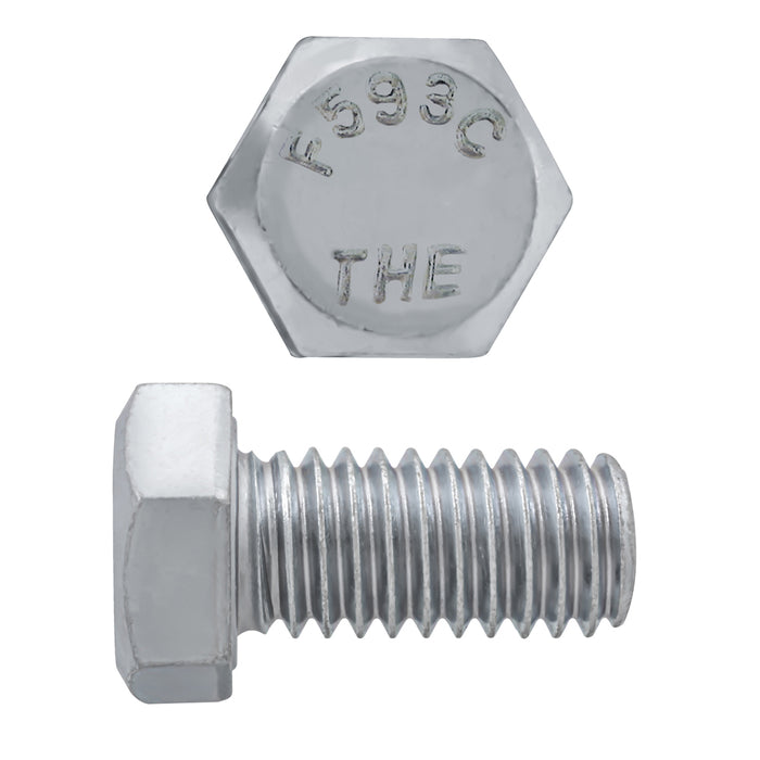 H. Paulin 5000-485 Paulin 3/8"-16 x 1/2" Hex Head Cap Screws 18.8 Stainless UNC FT 100 Pcs