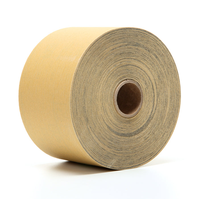 3M (815) 02591 3M™ Stikit™ Gold Abrasive Sheet Roll, 216U, 02591, P320, A-weight, 2 3/4 in x 45 yd. (6.9 cm x 41.14 m), Colour: Yellow, 3M Stock No. 7000119682