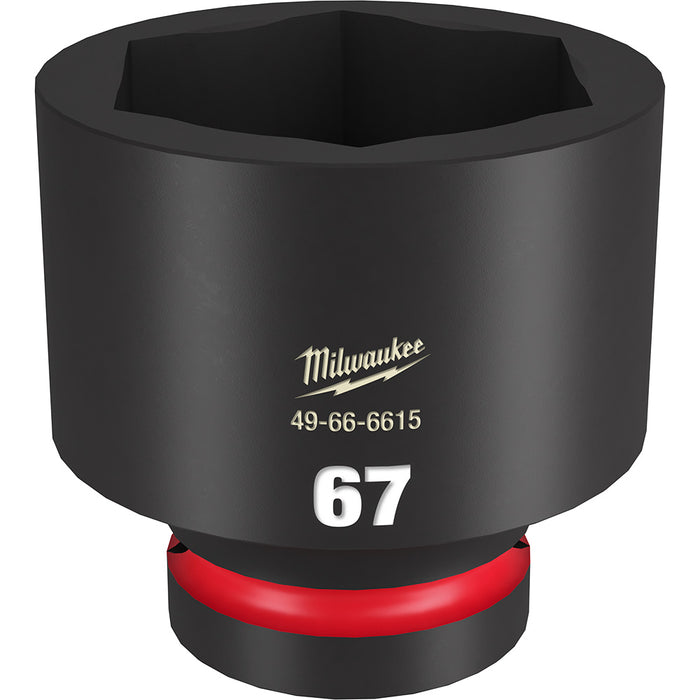 Milwaukee (366) 49-66-6615 SHOCKWAVE Impact Duty™ 1"Drive 67MM Standard 6 Point Socket