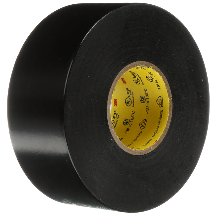 3M (815) 7000031512 Scotch® Super 33+™ Professional Grade Vinyl Electrical Tape, black, 7 mil (0.18 mm), 1 1/2 in x 108 ft (38.1 mm x 32.9 m), Colour: Black, 3M Stock No. 7000031512