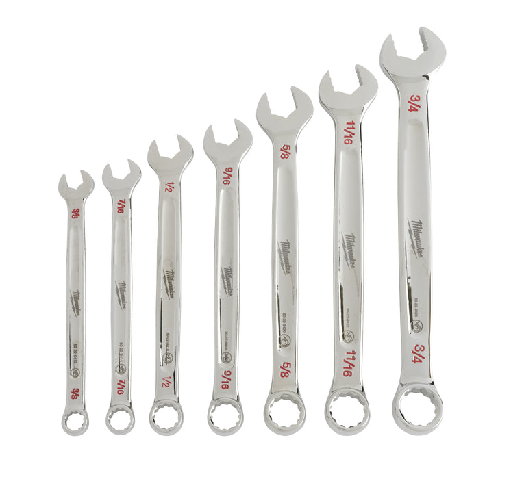 Milwaukee (366) 48-22-9407 Milwaukee 7pc Combination Wrench Set - SAE