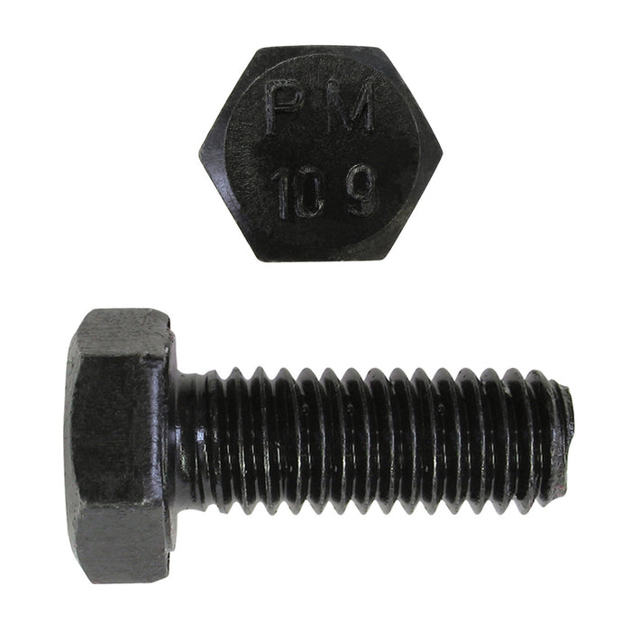 H. Paulin (680) 612-368 Paulin M10-1.50 x 25mm Metric Hex Head Cap Screws CL 10.9 Coarse Bare Metal DIN933 FT 100 Pcs