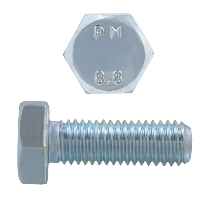 H. Paulin (680) 009-238 Paulin M10-1.50 x 30mm Metric Hex Head Cap Screws CL 8.8 Coarse Zinc DIN933 FT 4 Pcs