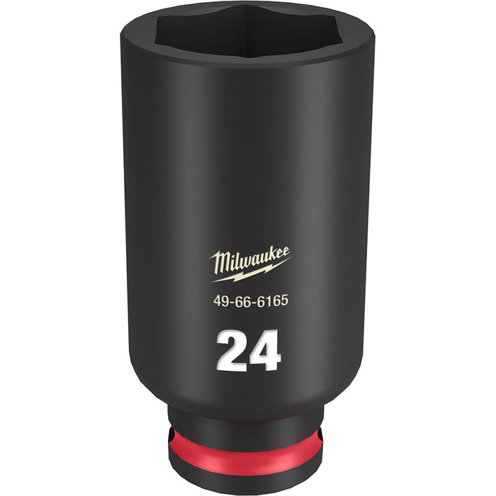 Milwaukee 49-66-6165 SHOCKWAVE Impact Duty™ 3/8"Drive 24MM Deep 6 Point Socket