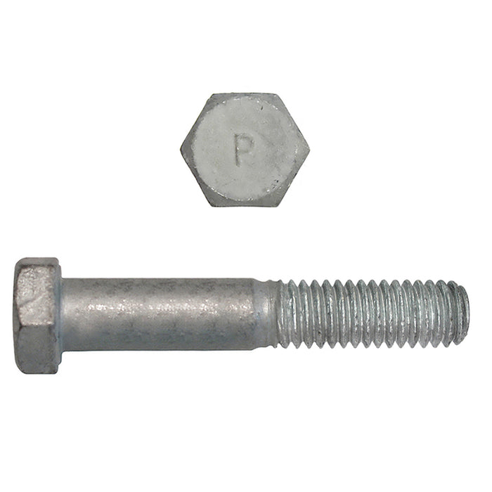 H. Paulin (680) 850-498 Paulin 3/8"-16 x 2-1/2" Hex Head Cap Screws Grade 2 UNC Galvanized PT 100 Pcs