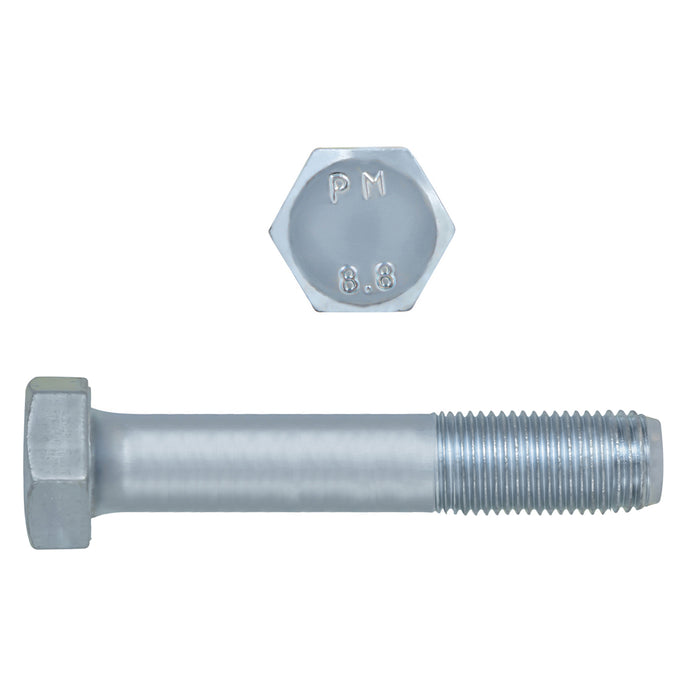H. Paulin 609-422 Paulin M12-1.50 x 70mm Metric Hex Head Cap Screws CL 8.8 Fine Zinc DIN960 PT 25 Pcs