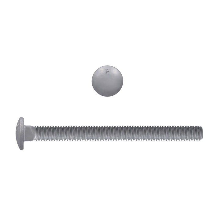 H. Paulin (680) 852-459 Paulin 5/16"-18 x 4" Carriage Bolts Galvanized Grade 2 UNC FT 100 Pcs