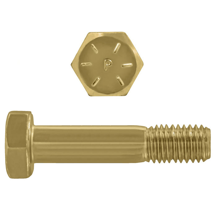 H. Paulin (680) 079-459 Paulin 5/16"-18 x 4" Hex Head Cap Screws Grade 8 UNC Zinc-Yellow PT 100 Pcs