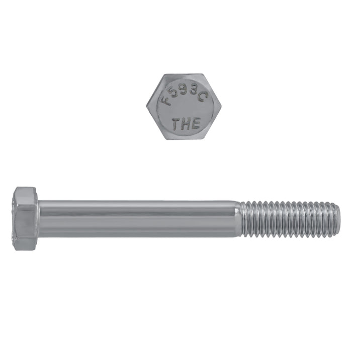 H. Paulin (680) 5000-594 Paulin 1/2"-13 x 4" Hex Head Cap Screws 18.8 Stainless UNC PT 10 Pcs