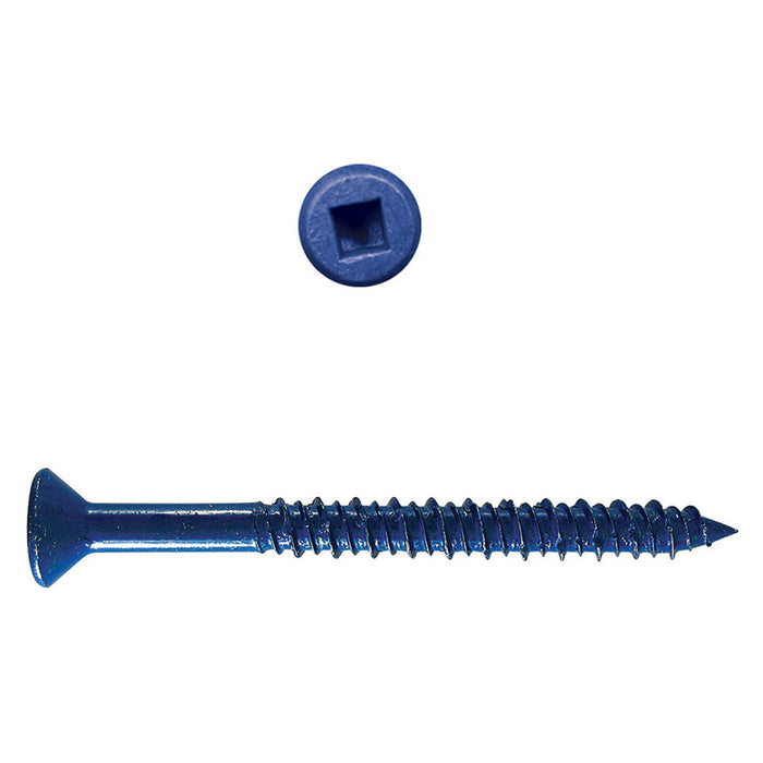 H. Paulin (680) 537-800 Paulin 3/16" X 1-1/4" Flat Square Head Concrete Screws Zinc 100pcs