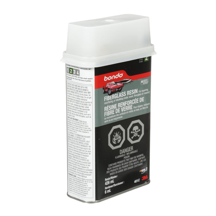3M (815) 401C Bondo® Fiberglass Resin, 401C, 15 oz (426 ml), 3M Stock No. 7100054029