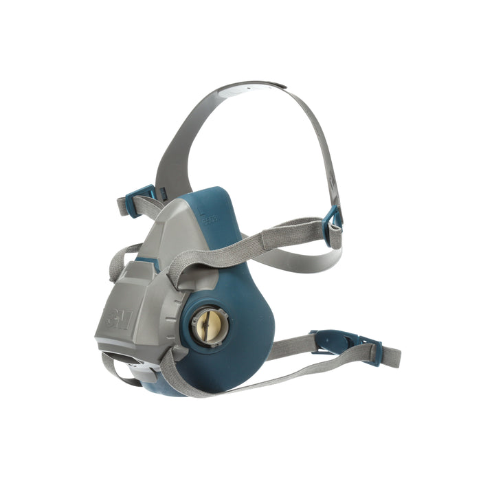 3M 6503/49491 3M™ Rugged Comfort Half Facepiece Reusable Respirator, 6503, large, Colour: Grey/Teal, 3M Stock No. 7000128240