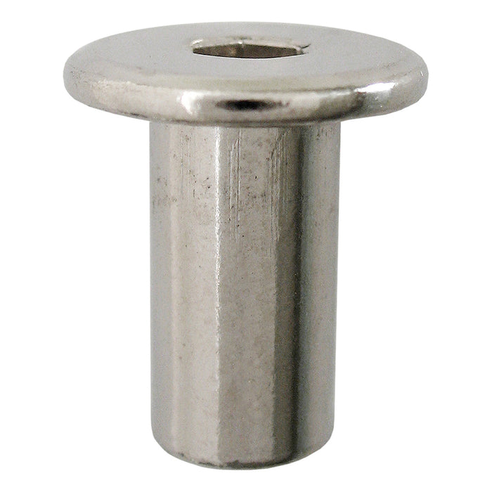 H. Paulin 222-886 Paulin 17mm Metric Connectors Cap Nuts Nickel 25Pcs