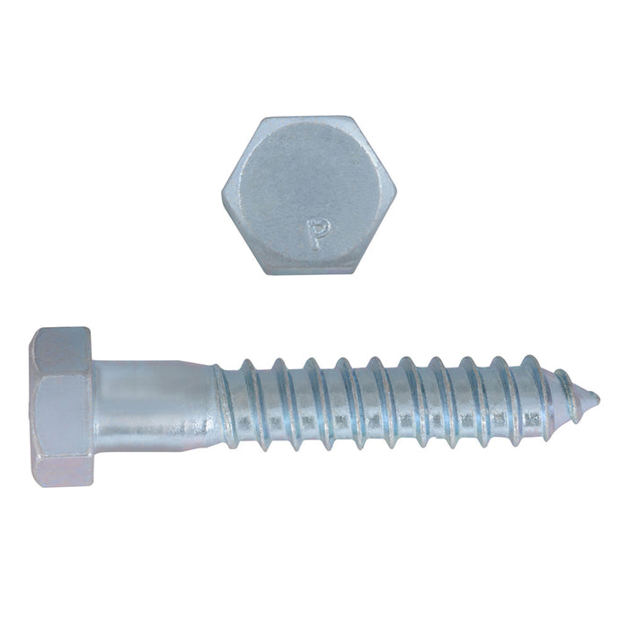 H. Paulin (680) B135-590 Paulin 1/2" x 3" Hex Lag Bolts Steel Zinc 200 pcs