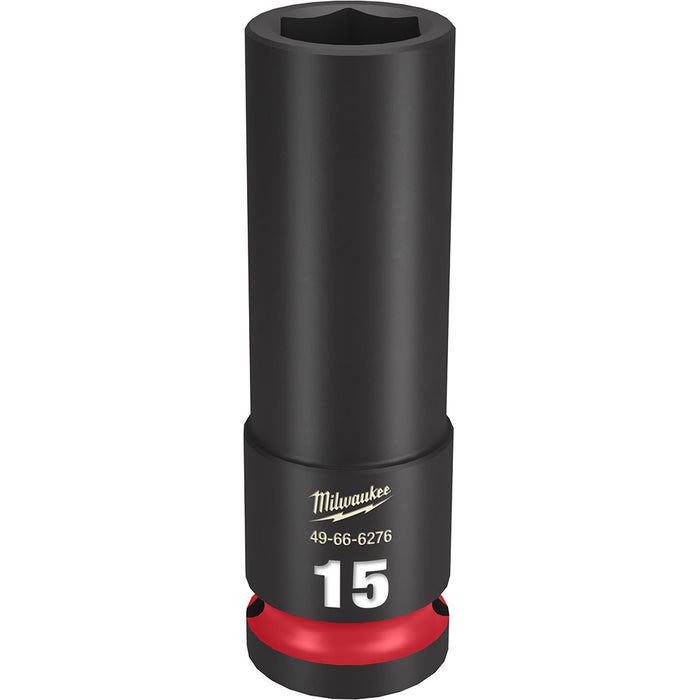 Milwaukee 49-66-6276 SHOCKWAVE Impact Duty™ 1/2"Drive 15MM Deep 6 Point Socket